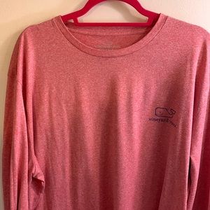 VINEYARD VINES PERFORMANCE LONG SLEEVE RED SHIRT SZ XXL